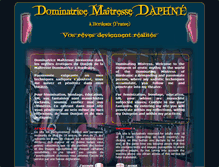 Tablet Screenshot of maitresse-daphne.com